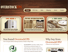 Tablet Screenshot of overstockups.com